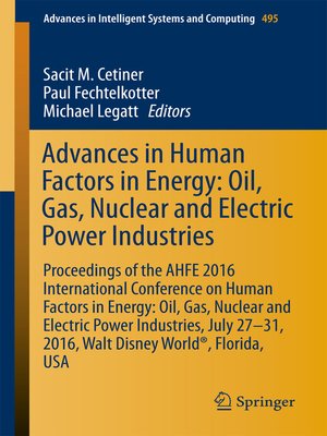 cover image of Advances in Human Factors in Energy